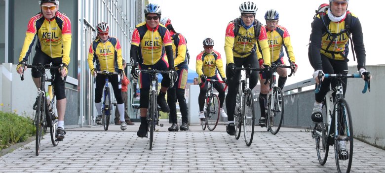 Rennradfahrer Gruppe von Rennradfahrern
